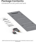 AFERIY 200W Portable Solar Panel for Power Station, 23% Conversion Efficiency Foldable Solar Charger with Adjustable Kickstand, ETFE IP65 Waterproof Solar Panels for Outdoor Camping, RV, Emergency