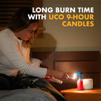 UCO Original Candle Lantern Value Pack with 4 Candles and Storage Bag, Original Collapsible Candle Lantern for Camping & Emergency Preparedness