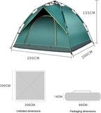 4 Person Camping Tent, Instant Pop Up Dome Family Camping Tent,for Camping, Backpacking, Hiking, Backyard, Festivals