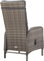 (Fast Shipment) Patio Dining Chairs, Outdoor Chairs, for Camping Pool Beach Deck, Lawn Chair Patio Chairs 2 pcs Poly Rattan Gray