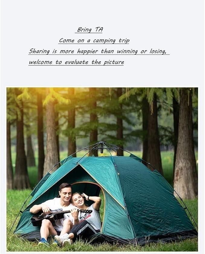 GeRRiT Tent Outdoor Fully Automatic Outdoor Speed Open Tent Multifunctional Waterproof Tent Camping Festival Family Tent,with Festival Essential, Dome Tent, 100% Waterproof,215 * 150 * 135cm