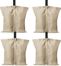 ABCCANOPY Canopy Weights 120 LBS Tent Sand Bags,4-Pack Beige (Without Sand)