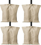 ABCCANOPY Canopy Weights 120 LBS Tent Sand Bags,4-Pack Beige (Without Sand)