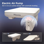 Pickup Cabin Mattress for Tundra & Tacoma, TPU Air Foam Sleeping Pad, Back Seat Inflatable Camping Bed with Rechargeable Pump, CozyPad for Toyota Pickups