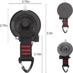 Heavy Duty Suction Cup Hooks, Car Camping Essentials Tie Down Anchor, Window Hooks, Glass Suction Cups, RV Van Car Awning, SUV Tent, Truck Camping, 4 Pcs