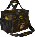 Pardick Insulated Lunch Bag Camo Print Cool Skull Adult Large Reusable Lunch Box Leakproof Cooler Tote Bag Lunchbox Freezable Lunch Bag with Adjustable Strap for Women Men Picnic Work Beach