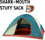 Kelty Discovery Basecamp Backpacking Tent, 4 or 6 Person Camping Backpacking Shelter, Large Capacity, Fast Setup and Easy Tear Down, Stuff Sack Included