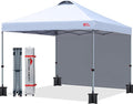 MASTERCANOPY Durable Pop-up Canopy Tent with 1 Sidewall (6.6'x6.6',White)