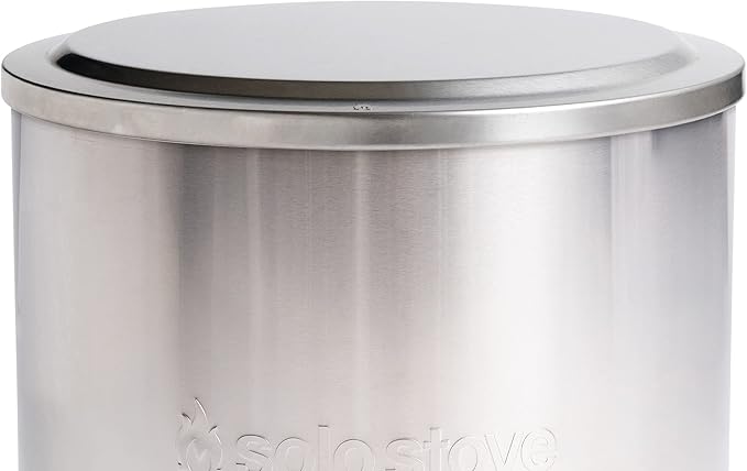 Solo Stove Yukon Lid - Premium 304 Stainless Steel Fire Pit Cover, Modern Round Design, Versatile Tabletop Accessory, Wood Burning and Camping Accessory