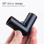 ZORZA 20Pcs 90° Corner Tent Connector 2 Way Plastic Canopy Parts and Accessories with 0.63" ID Essential Tent Frame Replacement Parts for Enhanced Stability