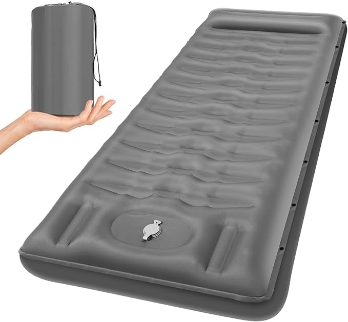 Camping Mattress,Built-in Foot Pump Waterproof Outdoor Gear | Backpacking Sleeping Pad,for Backpacking Tent Hiking Traveling Beach