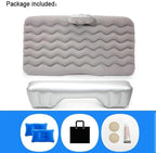 Camping Air Mattress, SUV Inflatable Mattress, Car Inflatable Bed 130x70cm, Flocking Pressure-Resistant PVC Mattress, Self-Driving Camping Sleeping Equipment (Two)