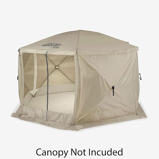 Clam Quick-Set Wind & Sun Panels – 3-Pack Tan Accessory for Pop-Up Screen Shelter – Durable Sidewalls for Privacy, Shade & Weather Protection – with Carry Bag – Tent Not Included