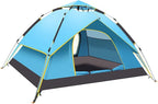 SFKLYU Outdoor Camping Tent 3/4 Person Waterproof Camping Tents Windproof Outdoor Backpacking Tent for Travel Hiking