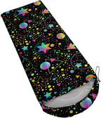 Kids Sleeping Bag for Boys and Girls,Mixed Color Star Dot-Lightweight Warm Portable Outdoor Indoor-Waterproof Cold Weather Resistant Sleeping Bag for Camping Hiking