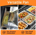 Uniflasy 20 Pack Drip Pan Liner Compatible with Napoleon Grills 62007, Grease Tray for Prestige I/II/V, Prestige PRO, Rogue, Mirage, Ultra Chef, Disposable Aluminum Foil Pan Replacement