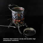 Camping Heater, High Temperature Camping Heating Cover Portable Camping Heater Stove Mini Size for Hiking for Picnic for Outdoor