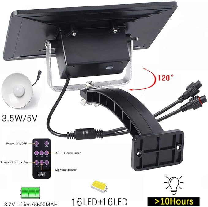 Solar Pendant Lights Upgraded Double Bulb Lights IP65 Waterproof Dusk to Dawn Auto Lamp with Remote Controller for Outdoor Shed Barn Chicken Coop Bullpen Pig Pen Stables Tents etc(Dual Lamp)