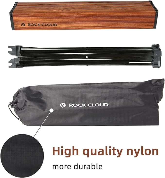 ROCK CLOUD Portable Camping Table Ultralight Aluminum Folding Beach Table Camp for Camping Hiking Backpacking Outdoor Picnic, Small