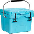 Goplus 16 Quart Cooler, 24-Can Capacity Ice Chest with 2 Cup Holders, 3-5 Days Ice Retention, Portable Insulated Ice Box for Camping, Fishing Outdoor Activities