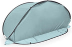 Picnic TIME Manta Portable Beach Tent, Fully-Assembled Pop Up Tent, Beach Shade and Sun Shelter, Instant Outdoor Shade with Carrying Bag for Outdoors and UPF50+ UV Protection, (Light Blue)