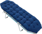 Slsy Folding Camping Cot for Adults with Pad, Padded Portable Sleeping Cots, Camp Bed with Carry Bag for Outdoor Travel, Beach, Hiking