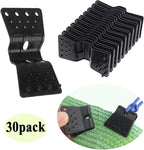 Shade Cloth Heavy Duty Lock Grip, 30pcs Sun Shade Cloth Plastic Clips Windproof Awning Clamp Grip, Greenhouse Shade Cloth Fix Clamp Tent Clips Accessory for Patio Garden Netting Film Net
