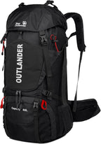 Hiking Backpack Camping Light Travel Backpack for Men Women with Shoe Compartment Rain Cover Can Hang Water Bag Green Blue Black Optional for Hiking Camping Traveling 60L Capacity