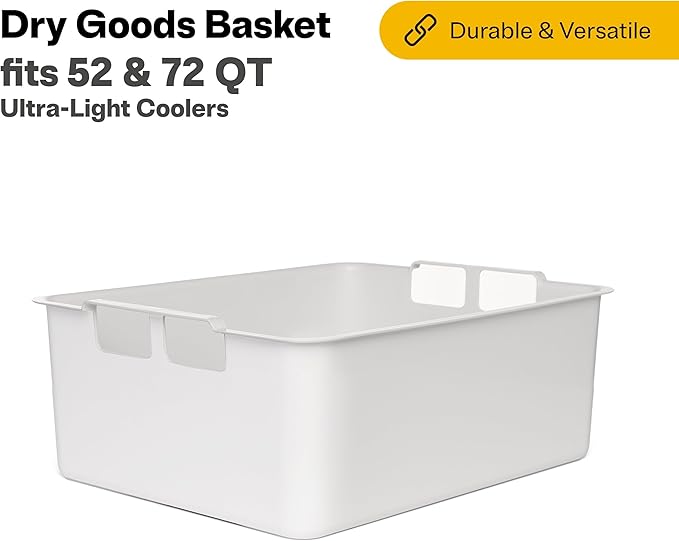RTIC Ultra-Light Cooler Dry Goods Basket Tray Insert Accessories Perfect for Organization