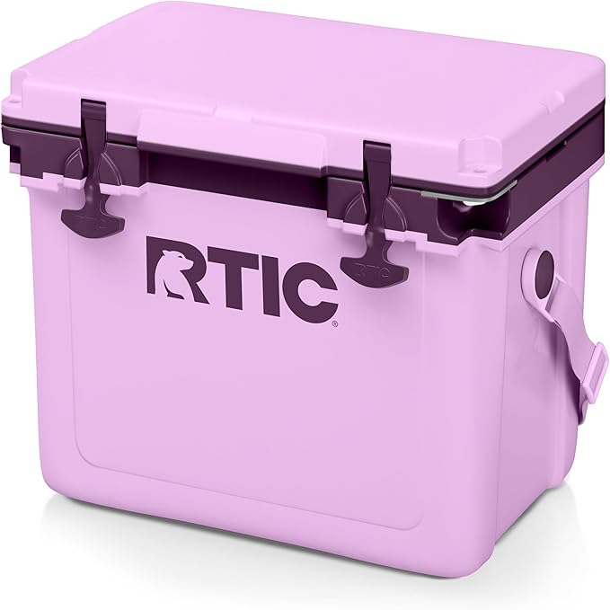 RTIC Ultra-Light 22 Quart Hard Cooler Insulated Portable Ice Chest Box for Drink, Beverage, Beach, Camping, Picnic, Fishing, Boat, Barbecue, 30% Lighter Than Rotomolded Coolers