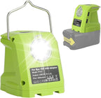 Battery Adapter for Ryobi 18volt One+ P107 P108 Li-ion Battery,Portable Power Source Converter with Dual USB Phone Charge Port,420LM Flashlight LED Work Light with Hook,Outdoor Lantern Camping Lamp