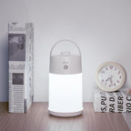 Motion Sensor LED Night Light - Cordless Battery Powered Table Lamp, Portable Lamps Lantern for Outdoor Camping Tents, 4 Brightness Level, Press Dimmable Safe Night Lights, 1 Pack (White)