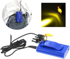 3W Portable Plastic Blet Clip Headlight,Headlamp for Binocular Loupe with Premium Bag (Blue), RA-004WGS