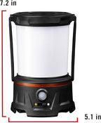 COAST EAL40R 2500 Lumen Rechargeable Emergency Camping Lantern with Red Flashing Mode, Carabiner, Diffuser, Foldeable Handle, Moonglow™ Low Mode, Illuminated Power Button, USB-C Power Bank