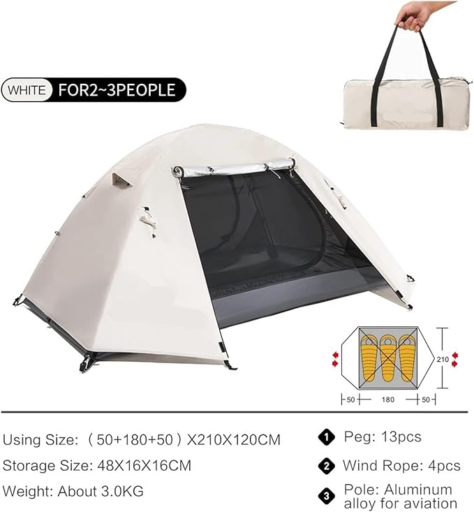 Camping Hiking Tent Coating Portable Waterproof for Outdoor Travel Backpacking