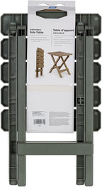 Camco 21042 Quick-Folding Adirondack Table, Plastic, Sage