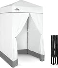 EAGLE PEAK Flex Ultra Compact 4x4 Pop-up Canopy, Sun Shelter, Changing Room, Portable Privacy Canopy Cabana for Pool, Fashion Photoshoots, or Camping, White