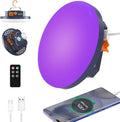 96 LED 395nm UV / 6500K Flashlight Camping Blacklight , 10000mAh Rechargeable, 3000 Lumens, Glow Lights for Party , Bedroom, Fluorescent Poster , Dog/Cat Urine ,Halloween Black Light (UV(Remote))