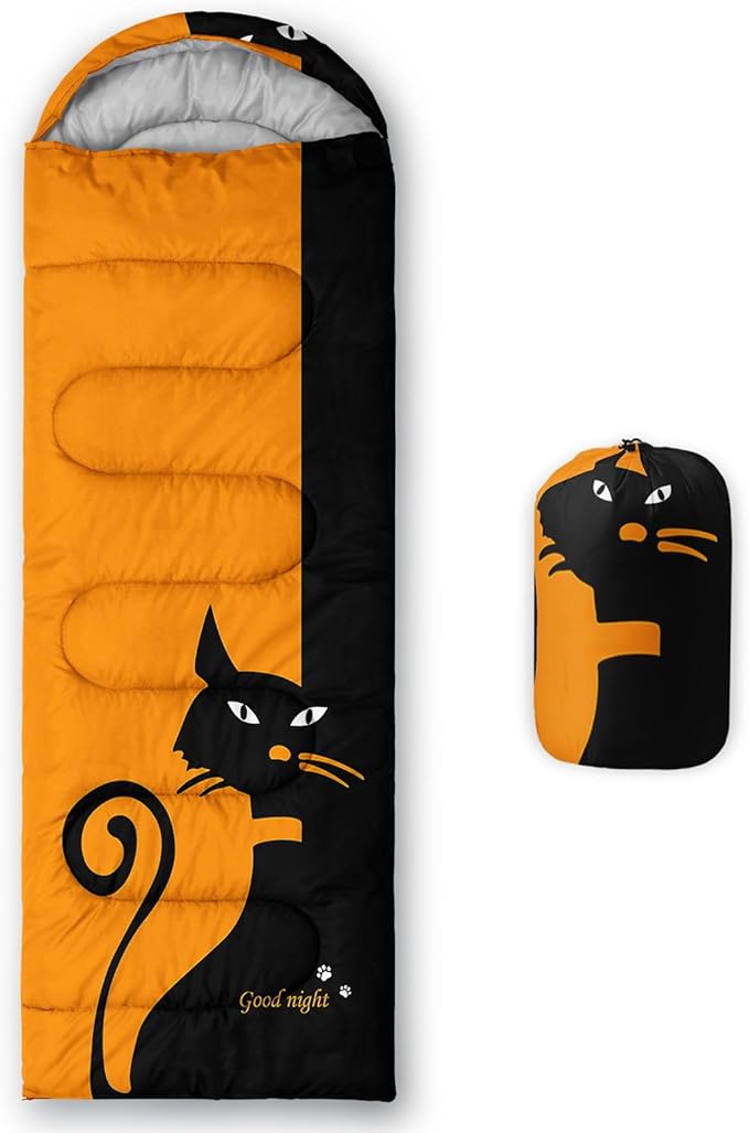 Kids Sleeping Bag for Boys Girls,Basketball Print-Lightweight Warm Portable Outdoor Indoor-Waterproof Cold Weather Resistant Sleeping Bag for Camping Hiking