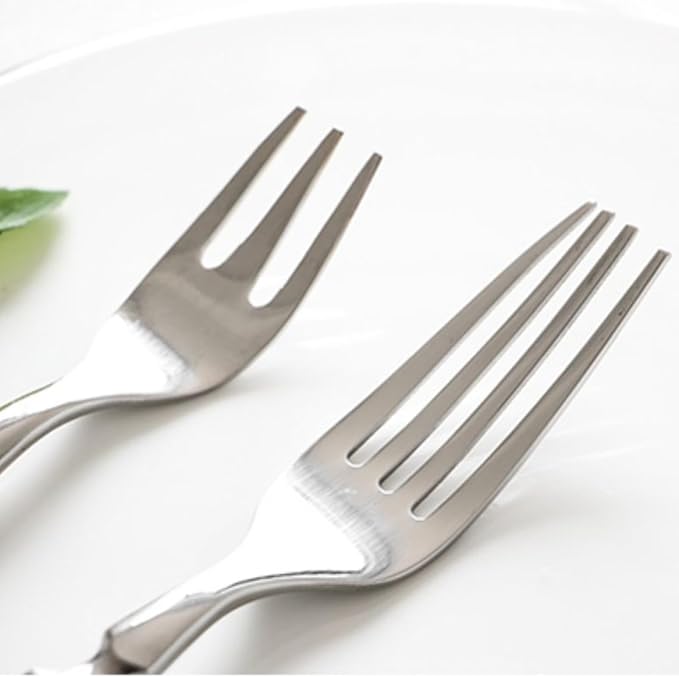 Durable 48 Piece Cutlery Set for 8 with Riveted Handles,Stainless Steel,Dishwasher Safe, Ideal for Camping, Hotels,Home