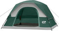 Tents for Camping 4 Person Tent Waterproof Windproof Double Layer Camping Tent, Easy Setup Dome Tent with Large Mesh Windows & Wider Door for Outdoor Camping & Hiking