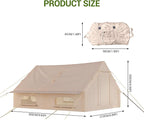 GAOMON Inflatable Camping Tent with Air Pump, 6-8 Person Large Blow Up Tent for Family or Group, Waterproof Oxford Fabric, Quick Setup Glamping Tent for Outdoor, All Seasons