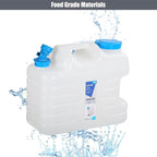 RedSwing 3 Pack 4.9 Gallon/18.5L Portable Water Container with Spigot, Water Storage Carrier for Camping Outdoor Hiking Backpacking, BPA Free