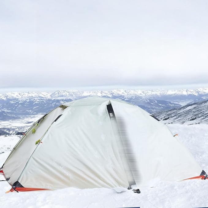 Waterproof Backpacking Tent 2/3 Person, Double-Layer Warm Rainstorm-Proof Outdoor Tent, Lightweight and Suitable for Hiking, Mountain Climbing and Camping in The Wild