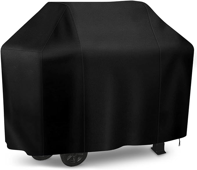 iCOVER Grill Cover, 55 inch BBQ Grill Cover for Outdoor Grill, Anti-UV & Fade Resistant Gas Grill Cover, Waterproof Barbecue Grill Covers for Weber, Char-Broil, Nexgrill and More, Black