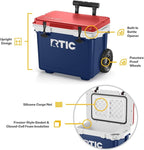 RTIC 22 QT Ultra-Light Wheeled Cooler with Handle, Hard Insulated Portable Ice Chest Box for Beach, Drink, Beverage, Camping, Picnic, Fishing, Boat, Barbecue