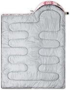 QOOMO Axolotl Cute Camping Sleeping Bags,3 Season Warm & Cool Weather,Lightweight,Waterproof Sleeping Bags for Adults & Kids,Traveling,and Outdoors