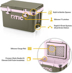 RTIC Ultra-Light 32 Quart Hard Cooler Insulated Portable Ice Chest Box for Drink, Beverage, Beach, Camping, Picnic, Fishing, Boat, Barbecue, 30% Lighter Than Rotomolded Coolers