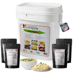 Numanna Grab-n-Go Bucket – 80 Servings, 12 lbs | Freeze-Dried Premade Meals | Ready-to-Eat Breakfast & Dinner | Non-Perishable, 25+ Year Shelf Life | Emergency & Survival Food Kit | Made in USA | Pack of 1