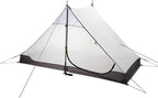 3F UL GEAR Lanshan 2 Person Tent Hiking Ultralight Camping Tent Professional 15D Silnylon Rodless Trekking Pole Tent Waterproof Backpacking Outdoor for Camping, Bivvy